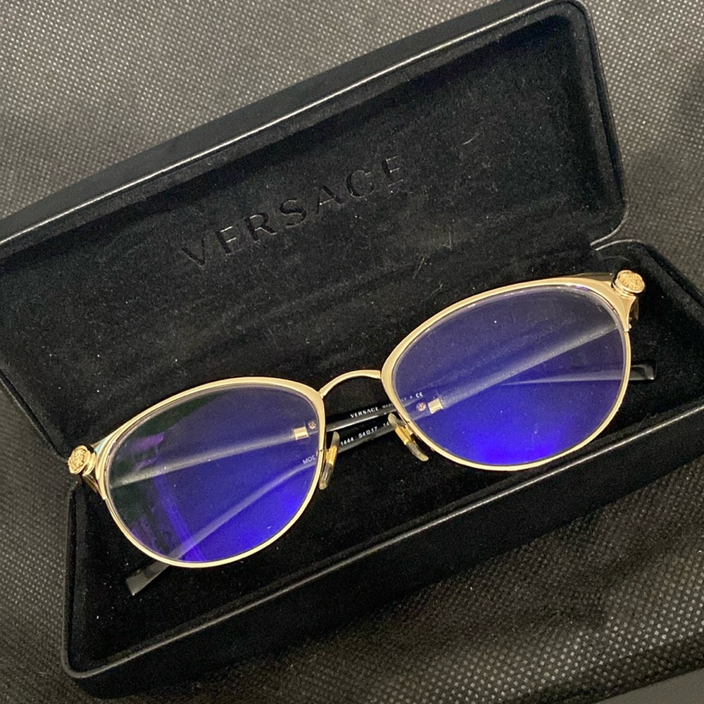 Versace Cat eyes framed eyewear with case